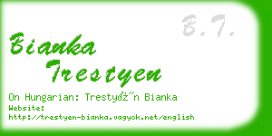 bianka trestyen business card